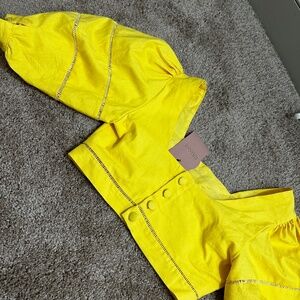 NWT Raissa cropped blouse